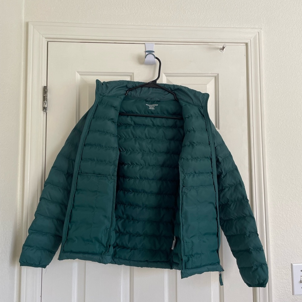 Amazon Essentials Dark Emerald Green Jacket - image 4